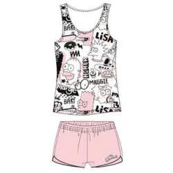Pigiama corto da donna The Simpsons Rosa S-XL