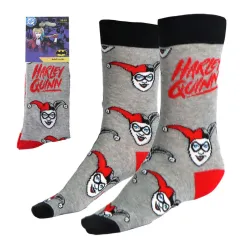 Calzini lunghi adulto Harley Quinn grigi 36/43