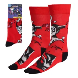 Calzini lunghi adulti Harley Quinn rossi 36/43