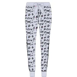 Friends Pantaloni pigiama lunghi da donna grigi M
