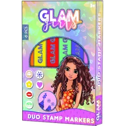 Girl Power Glam Girls Eva Marker e Timbro Set 6 pz