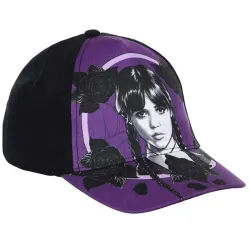 Wednesday Dark Vibes Cappellino da baseball nero per bambini 52 cm