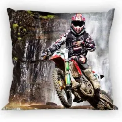 Federa per cuscino Moto Motocross Fango 40x40 cm
