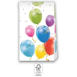 Set di 4 sacchetti di carta scintillanti per palloncini FSC