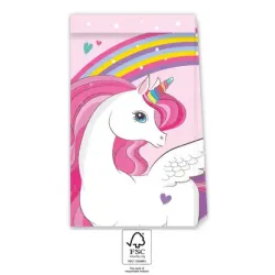 Busta in carta Unicorn Rainbow Colors 4 pz FSC