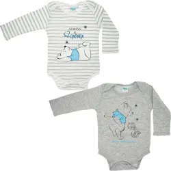 Disney Winnie the Pooh body neonato 2 pz 68/74 cm