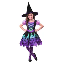 Costume da strega incantatrice per 7-8 anni