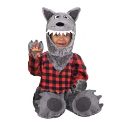 Costume da lupo grigio per neonato 12-24 mesi