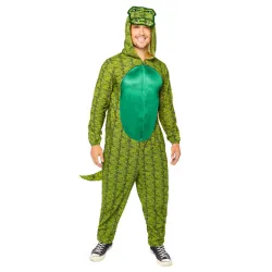 Costume adulto Coccodrillo Verde XXL