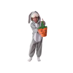 Costume da Coniglio Grigio 92/104 cm