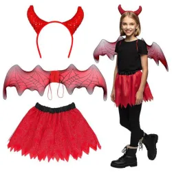 Costume da diavolo malvagio alato