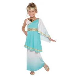 Costume da Dea Principessa Venere Blu 10-12 anni
