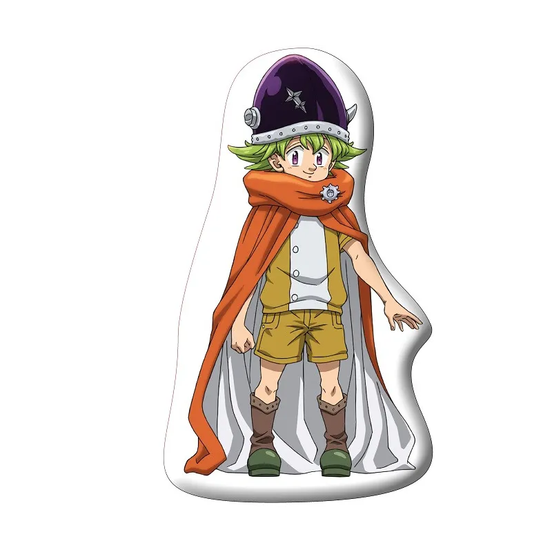 Cuscino a forma di Anime Percival I sette peccati capitali, cuscino decorativo 40x25 cm in velluto