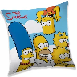 Cuscino Le Nuvole dei Simpson, cuscino decorativo 40x40 cm