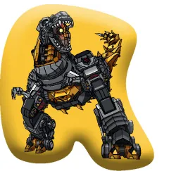 Cuscino decorativo Transformers Giallo 40x37 cm Velluto