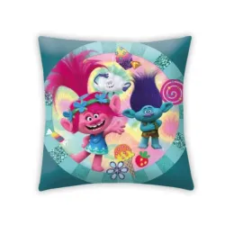 Cuscino Trolls Shine, cuscino decorativo 40x40 cm