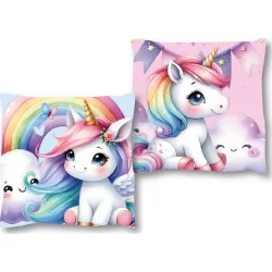 Cuscino decorativo Nuvole Unicorno 38x38 cm