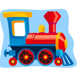 Cuscino a forma di treno, cuscino decorativo 36*28 cm