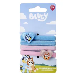 Set di elastici per capelli Bluey Heart da 4 pezzi