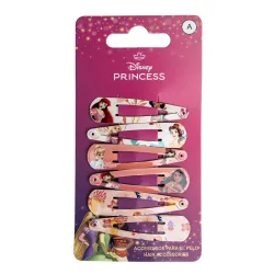 Set fermagli per capelli Disney Princess da 6 pezzi