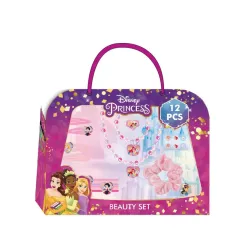 Set di accessori per capelli e gioielli da donna delle Principesse Disney da 15 pezzi