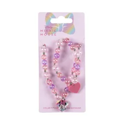 Set collana e bracciale con perline Disney Minnie Bubble