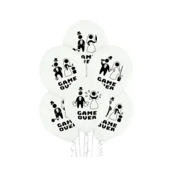 Palloncino Wedding Game Over, 6 pezzi da 12 pollici (30 cm)