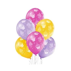 Muffin Cupcakes, palloncini, 6 pezzi da 12 pollici (30 cm)