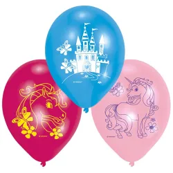 Palloncino Unicorno Rosa, 6 pezzi da 9 pollici (22,8 cm)
