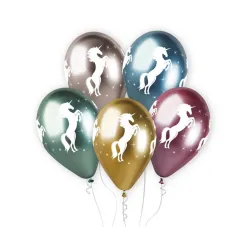 Unicorno Unicorno lucido, palloncino, set da 5 pezzi 13 pollici (33 cm)