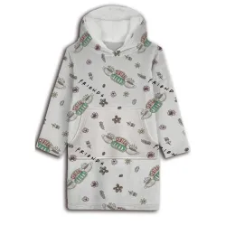Coperta in pile peluche Friends Friends per adulti, poncho