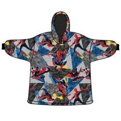 Poncho coperta in pile di Spiderman