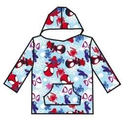 Coperta in pile peluche slip-on Spiderman Spidey, poncho 3-6 anni