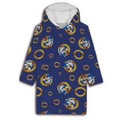 Sonic the Hedgehog Sonic the Hedgehog, accogliente poncho in peluche con coperta polare
