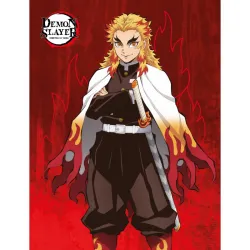 Coperta polare Demon Slayer Rengoku 130x170 cm
