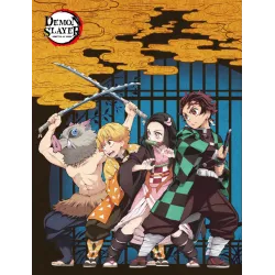 Coperta in pile Demon Slayer The Team 130x170 cm