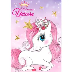 Coperta polare Unicorn Princess 100x140 cm