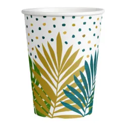 Bicchiere di carta Key West Leaf 8 pz 250 ml