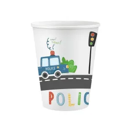 Bicchiere di carta Police Beep 6 pz 266 ml