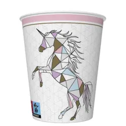 Bicchiere in carta Unicorn Graphic Wild 8 pz 250 ml
