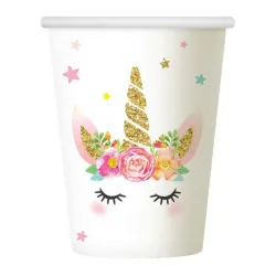 Bicchiere di carta Unicorn Star 6 pezzi 266 ml