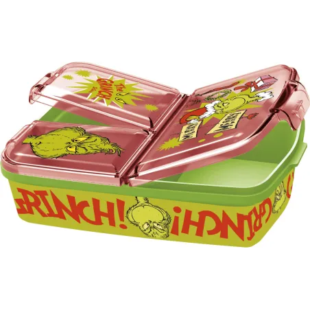 Il contenitore per il pranzo multiscomparto The Grinch Christmas Mischief, contenitore per panini