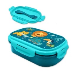 Scatola porta panini Jungle + set posate