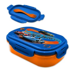 Scatola per panini Hot Wheels + set di posate
