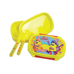 Scatola per panini Play-Doh Happy + set di posate