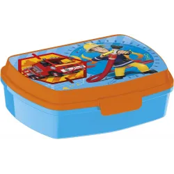 Divertente scatola per panini in plastica con Sam il pompiere Rescue Mission