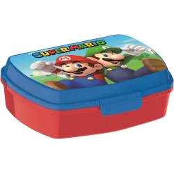 Simpatica scatola per panini in plastica di Super Mario Luigi