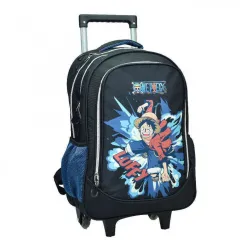 Zaino scolastico con ruote One Piece Rufy, borsa 46 cm