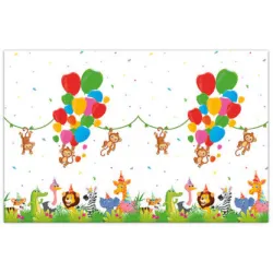 Tovaglia in plastica Jungle Balloons 120x180 cm