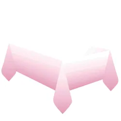 Tovaglia Primo Compleanno Carta Rosa Sfumata Ombre Rosa 120x180 cm